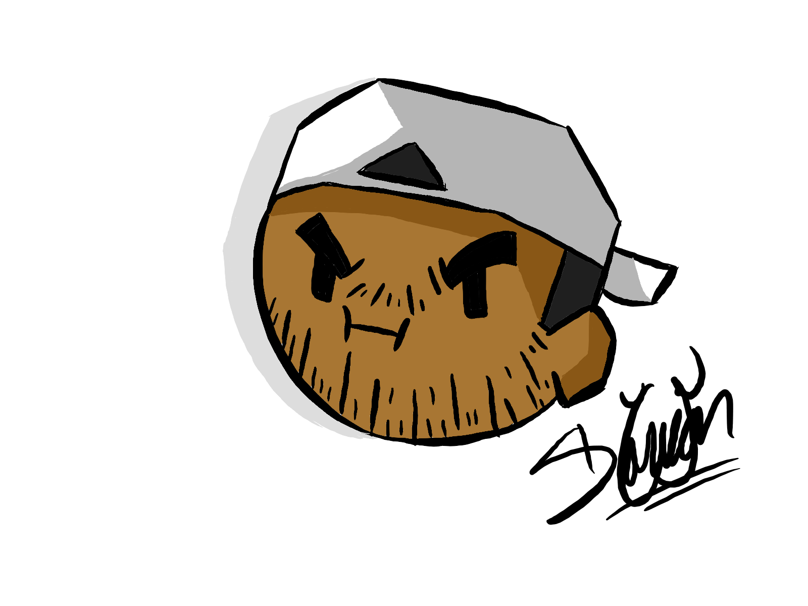 CurtRichy Grump Head MediBangBangBoomBoom123 - Illustrations ART street