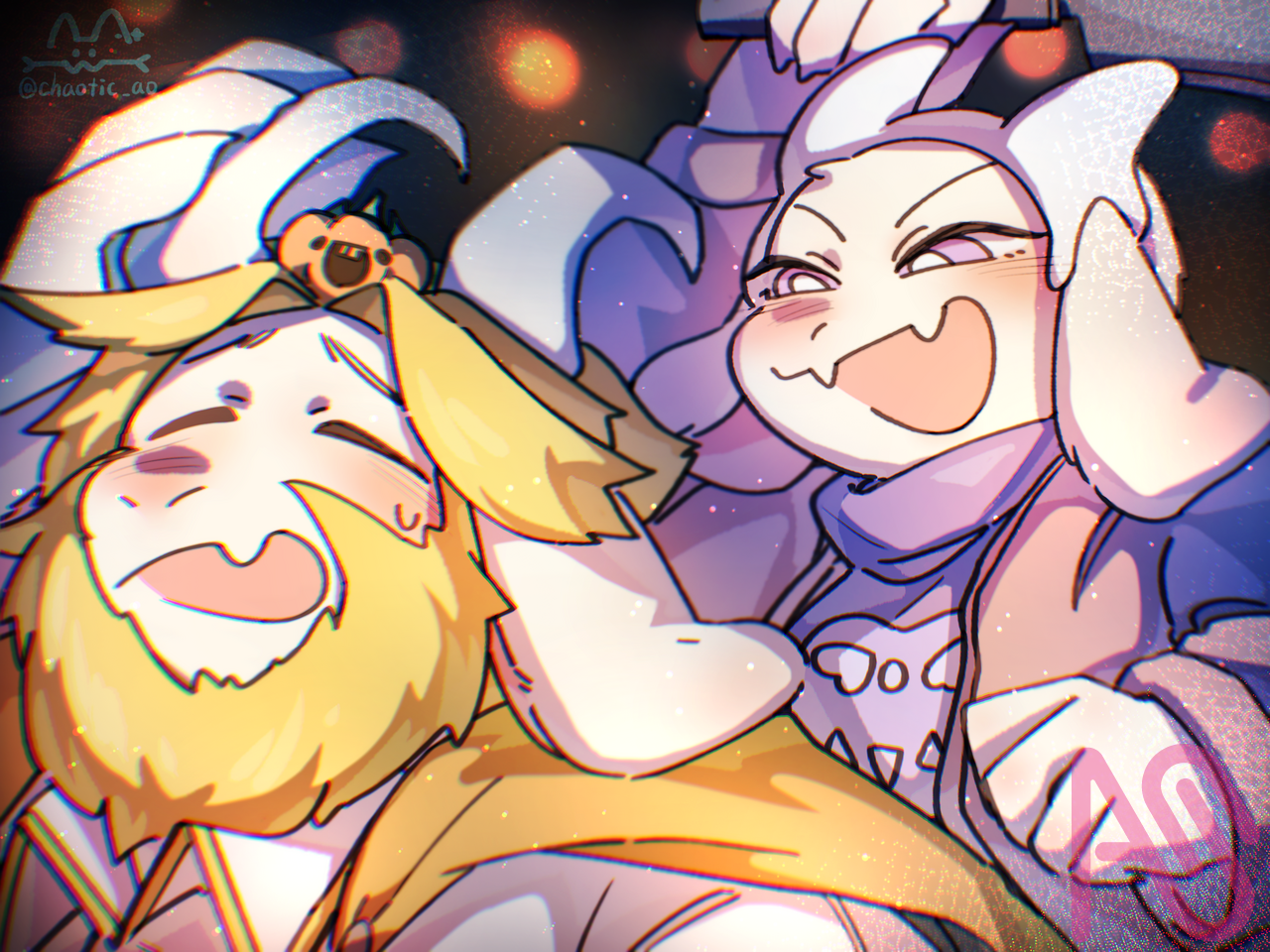 🎃ℍ𝔸ℙℙ𝕐 ℍ𝔸𝕃𝕃𝕆𝕎𝔼𝔼ℕ 🎃 part.2 Illust of 嗷嗷嗚 painting Halloween undertale 電繪 Helloween