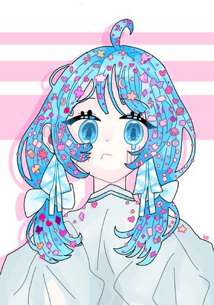 씨끄러워서 깼어 유이 Ue イラスト Art Street アートストリート