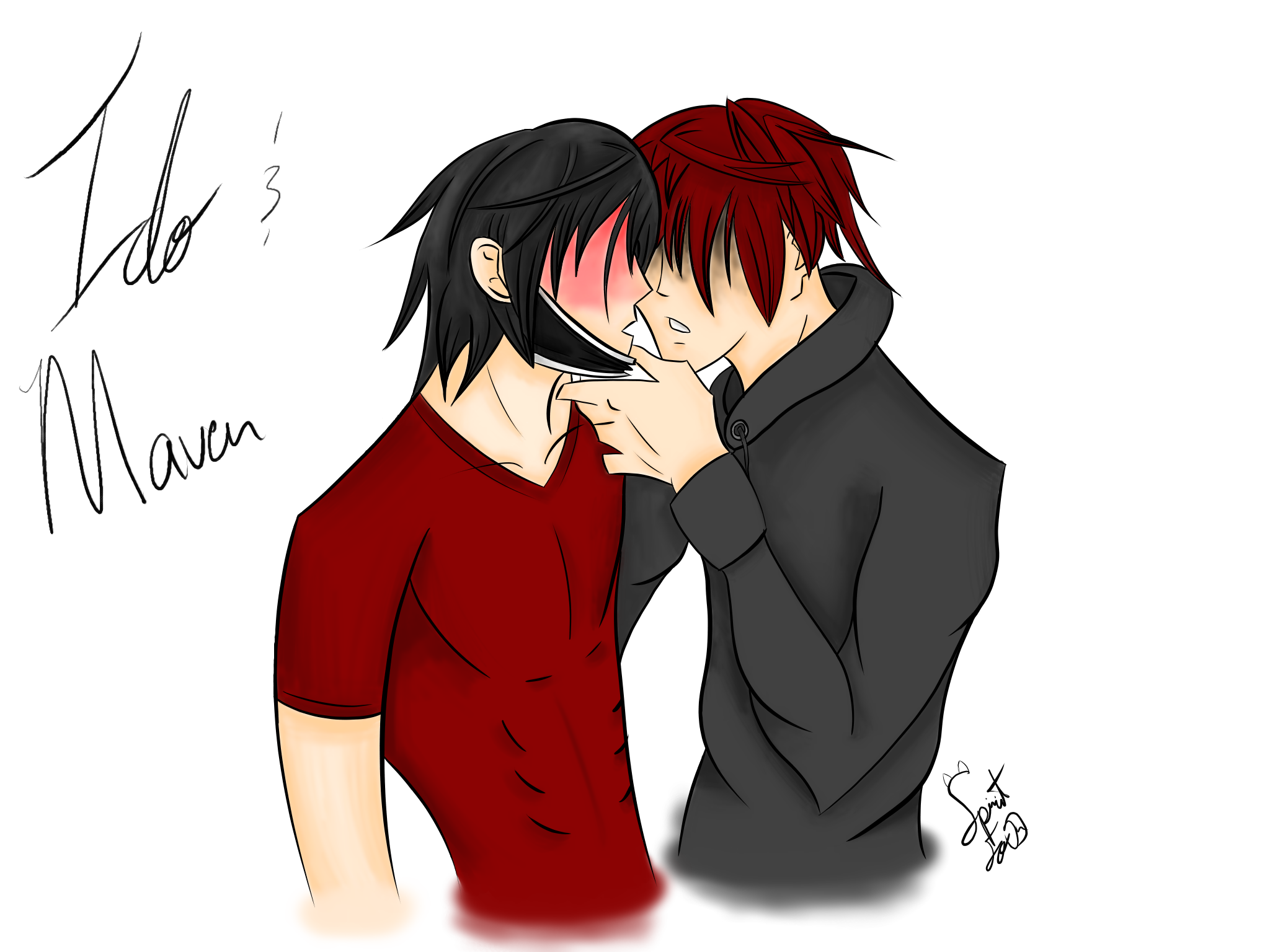 Gay ship of two OCs SpiritFox106 Illustrations ART street