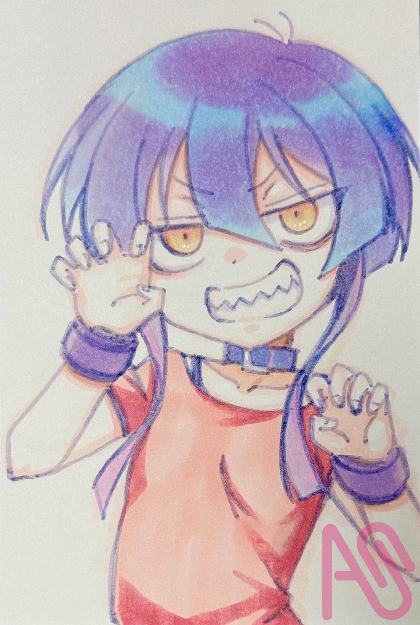 ギザ歯ちゃん(仮) Illust of 池田淳 girl ギザ歯 analog ギザ歯ちゃん(仮)
