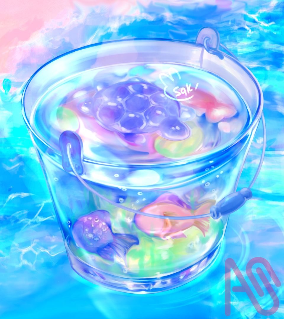 オシャレなバケツ Illust of 宇佐木さき original
