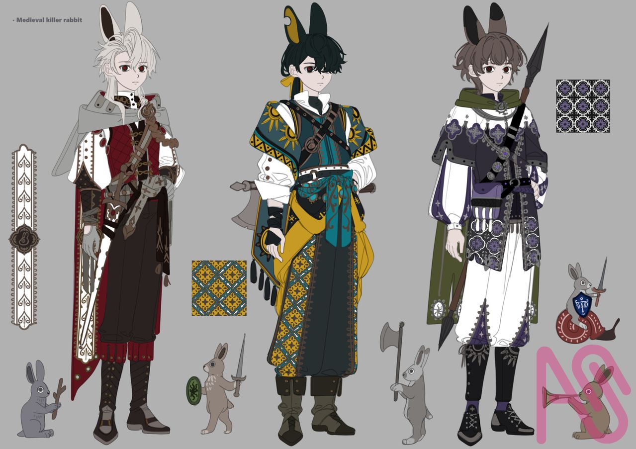 killer rabbit🐰🗡 Illust of 微米 illustration oc
