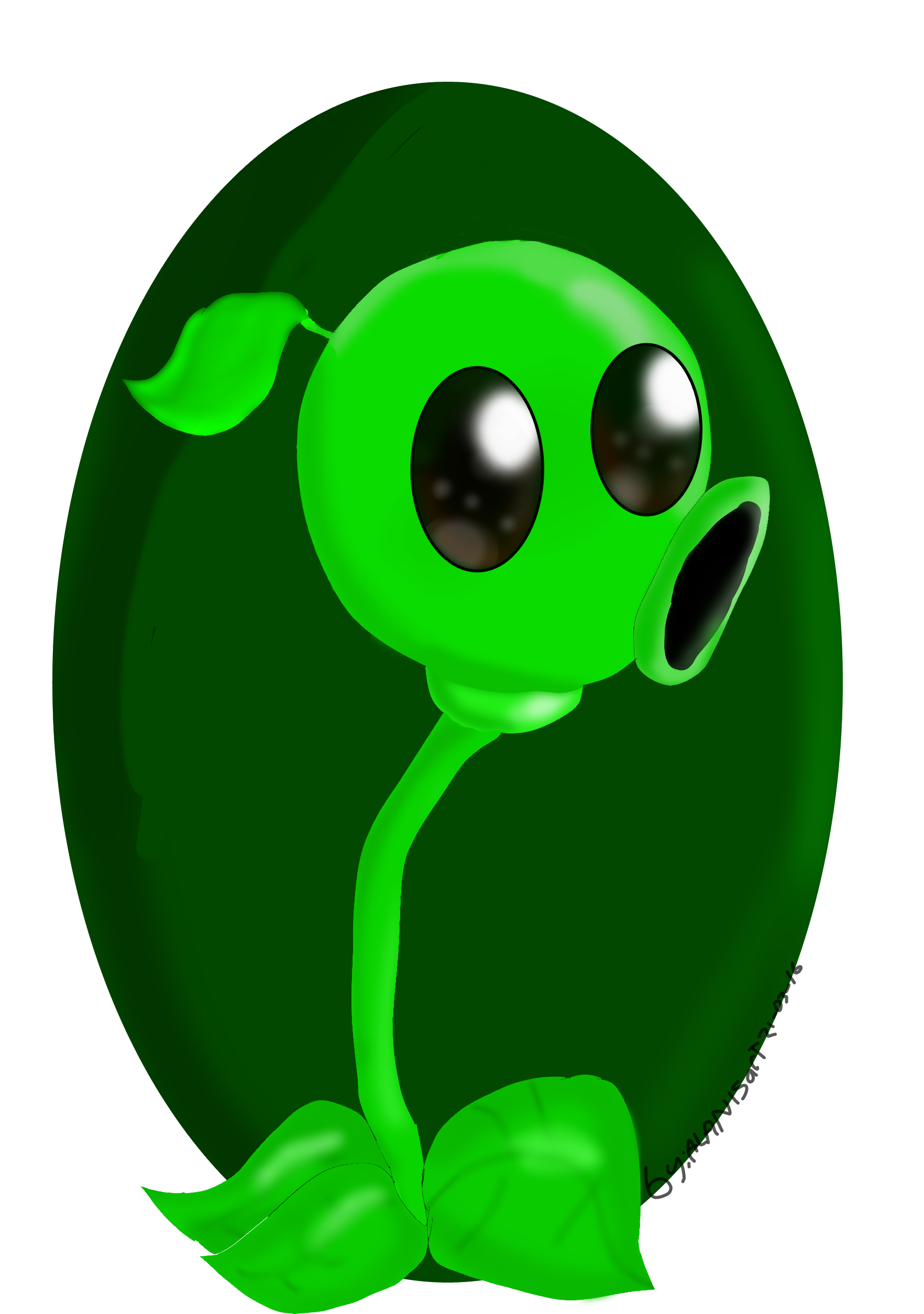 Peashooter Lanzaguisantes ALANISart Illustrations ART street