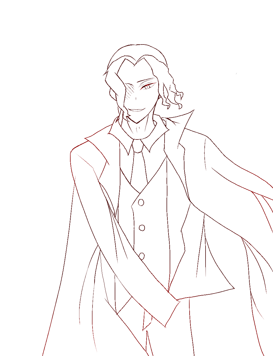 りりかの下書き線画にした Air24 Illustrations Art Street