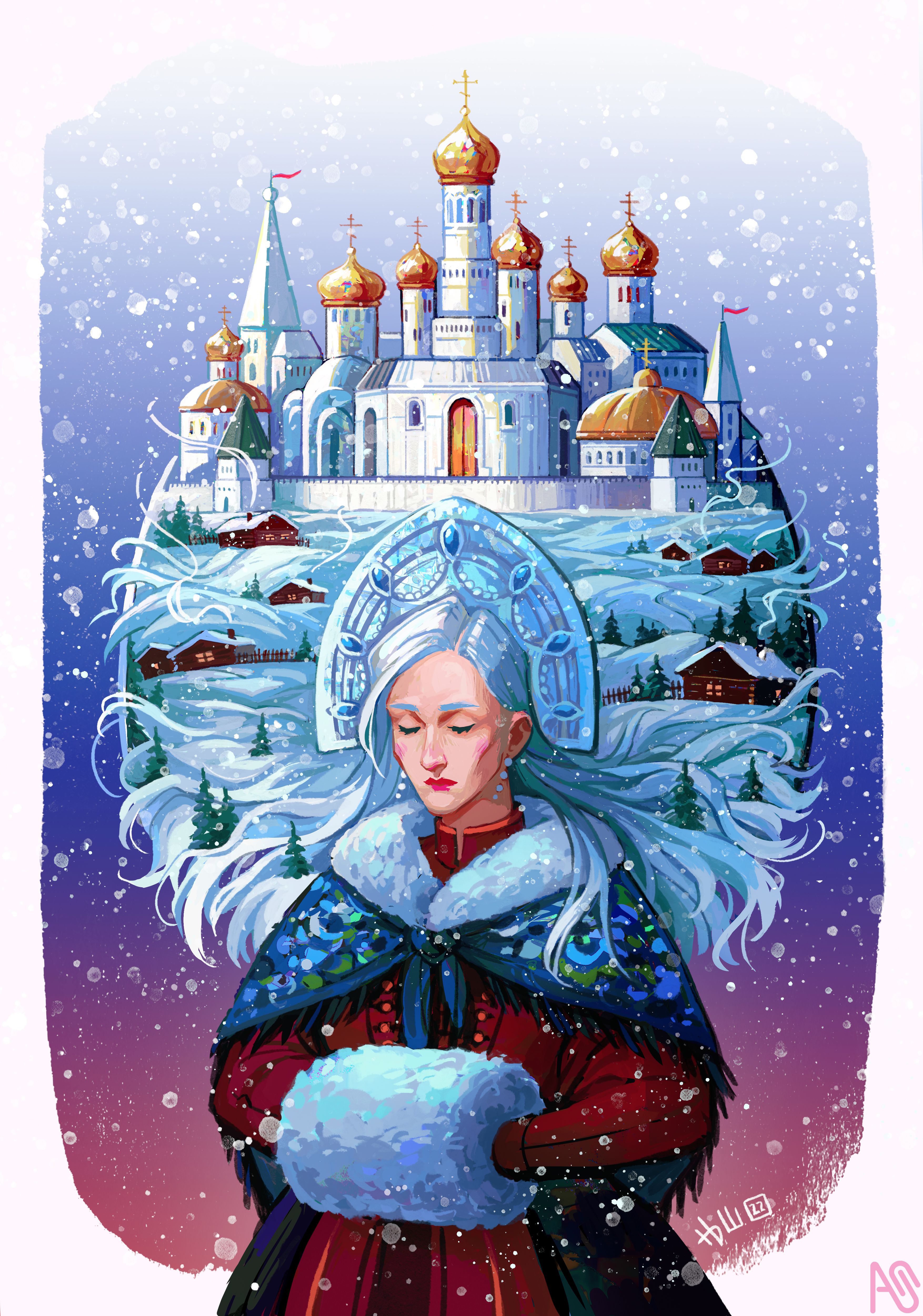 Fuyu Hime | Princess Winter | Принцесса Зима Ann_Nysh - Illustrations ...