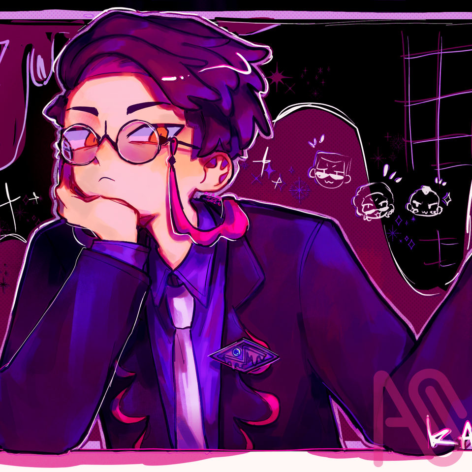 corbeauu Illust of ayaao fanart game medibangpaint boy pokemon カラスバ ポケモンZA