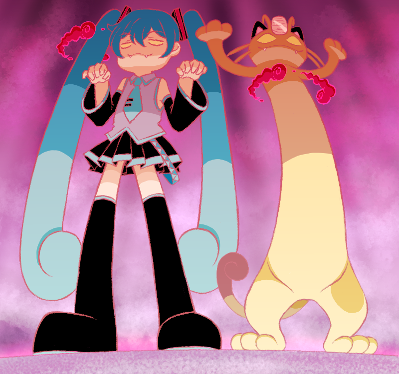 キョダイマックスミクさん にゃみ イラスト Art Street アートストリート