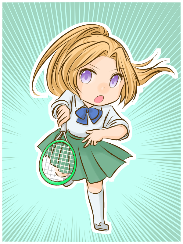 Chibi Style Character Tennis Hanauta イラスト Art Street アートストリート