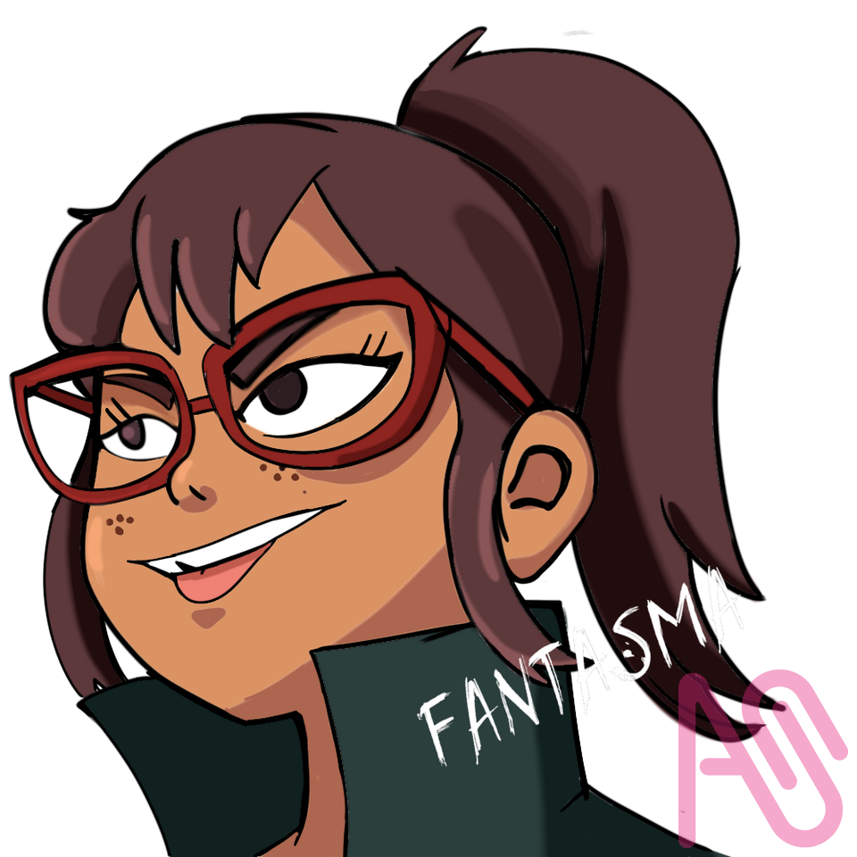 Bad Attitude Hailey  Fantasma의 일러스트 팬아트 cartoon 포니테일 Disney 장발 brown_hair Hailey Brownskin Hailey_Banks Haileyisonit