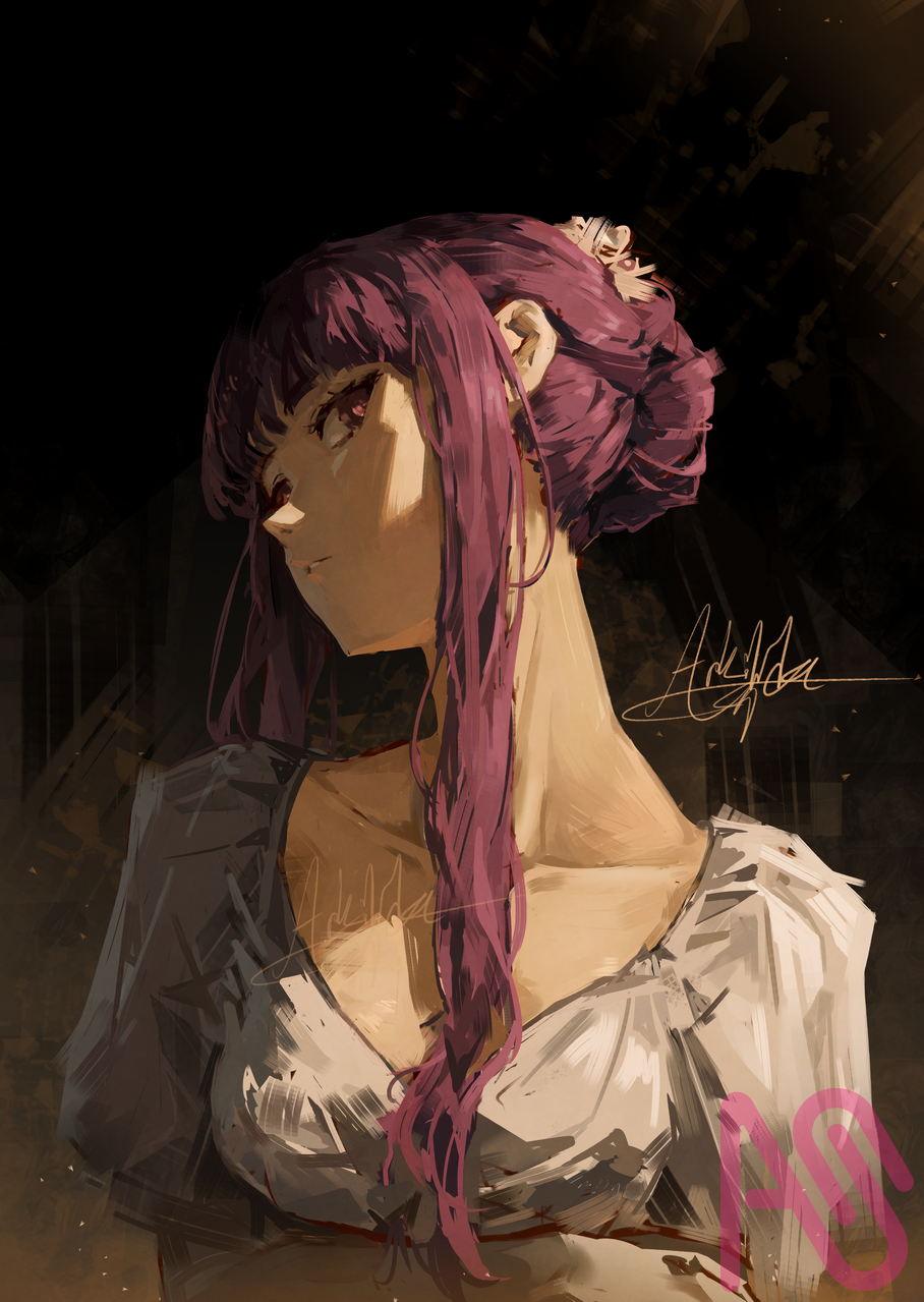 Fern Illust of Arkilide girl fanart art anime animegirl illustrations animeart animefanart