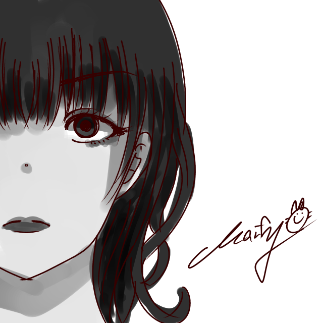 顔があいみょんみたいなった笑 Marfy イラスト Art Street アートストリート