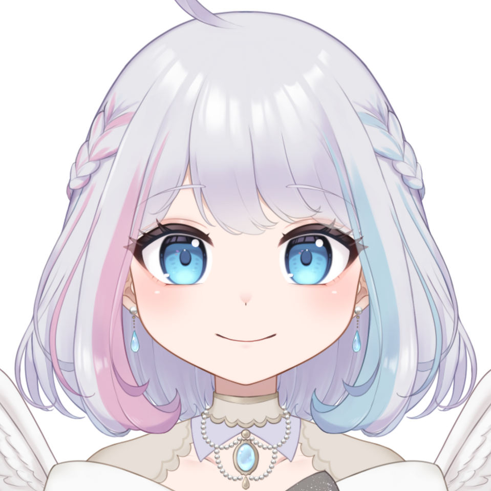 👑新衣装つくりました Illust of 夢羽　結 angel girl original oc kawaii design 透明感 white_hair virtual_YouTuber ゆめうゆい