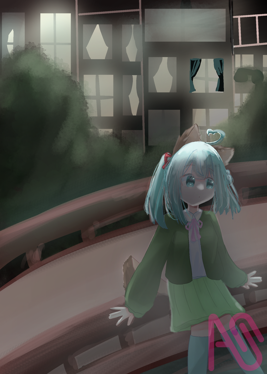 夜の街 Illust of むいむぎ✌️😎✌️代選中‼️ girl 代理 Emo むぎ