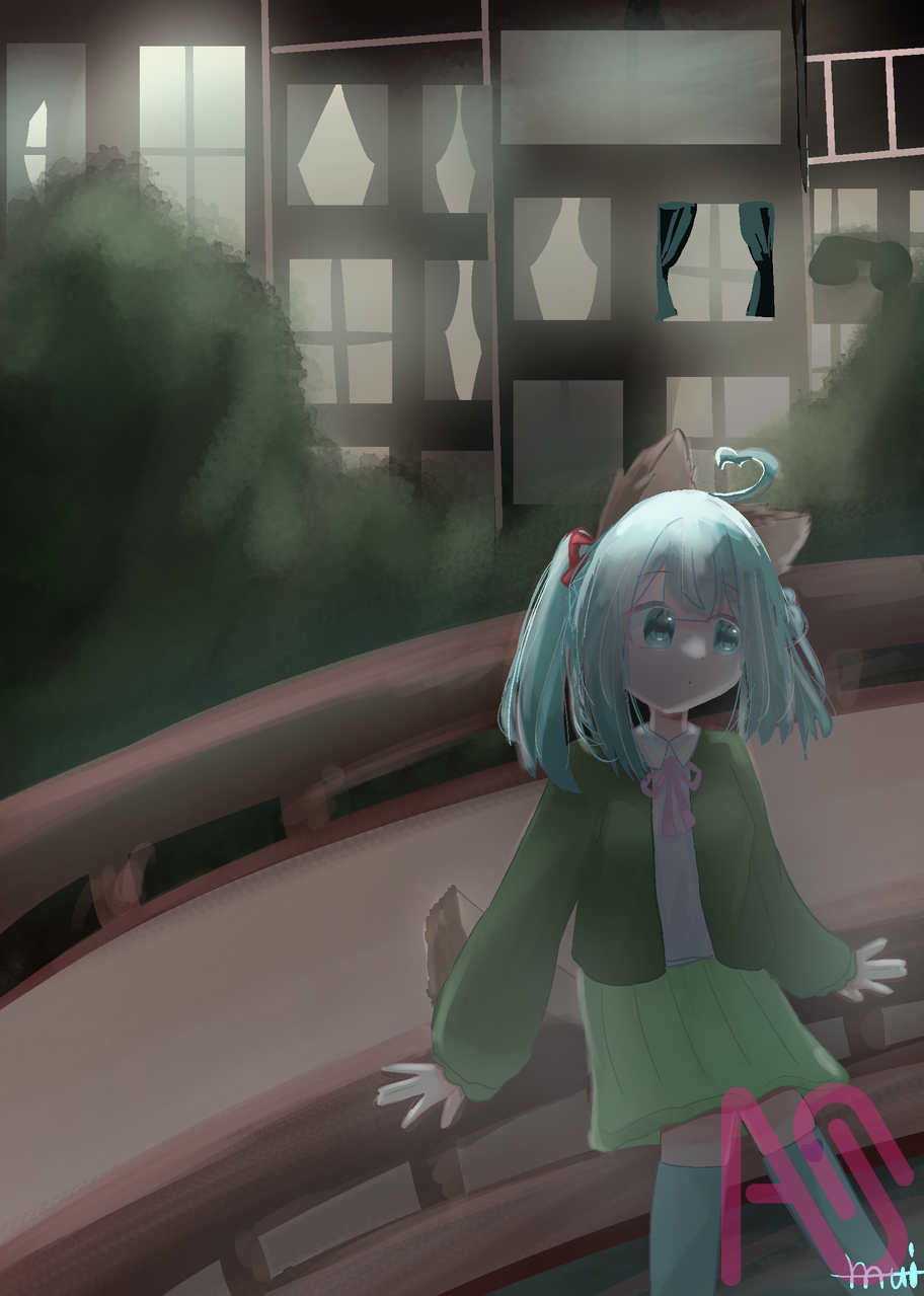 夜の街 Illust of むいむぎ✌️😎✌️代選中‼️ girl 代理 Emo むぎ