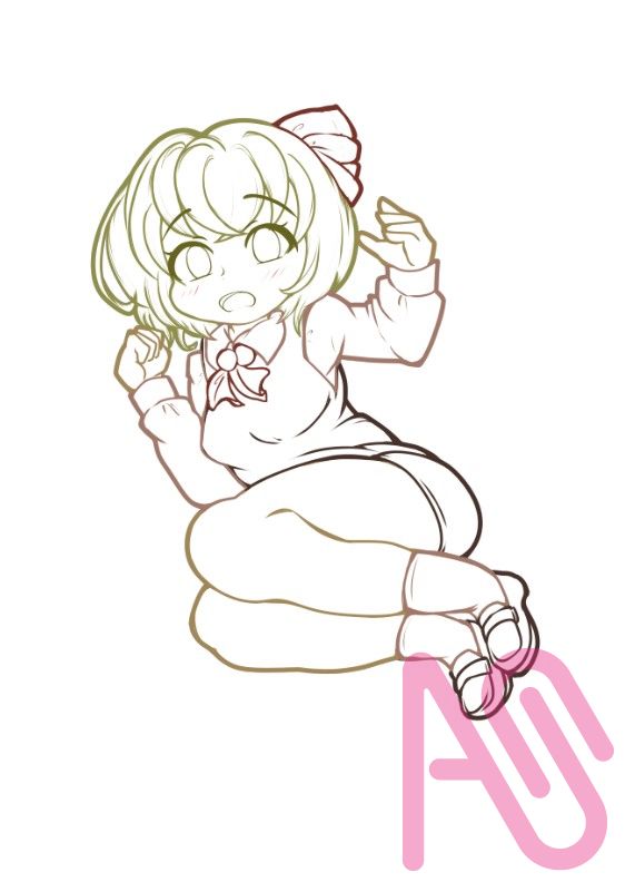 線画が一杯　夢も一杯です（=´ω`=）─3ﾌｰ Illust of タロウぽん girl cat_ears 橙 Touhou_Project ルーミア ちぇん
