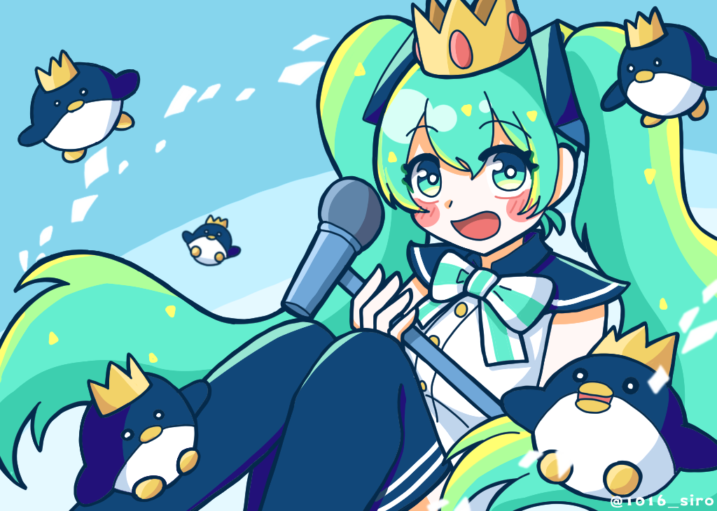 初音ミク 王様ペンギン 白玉ろく Illustrations Art Street