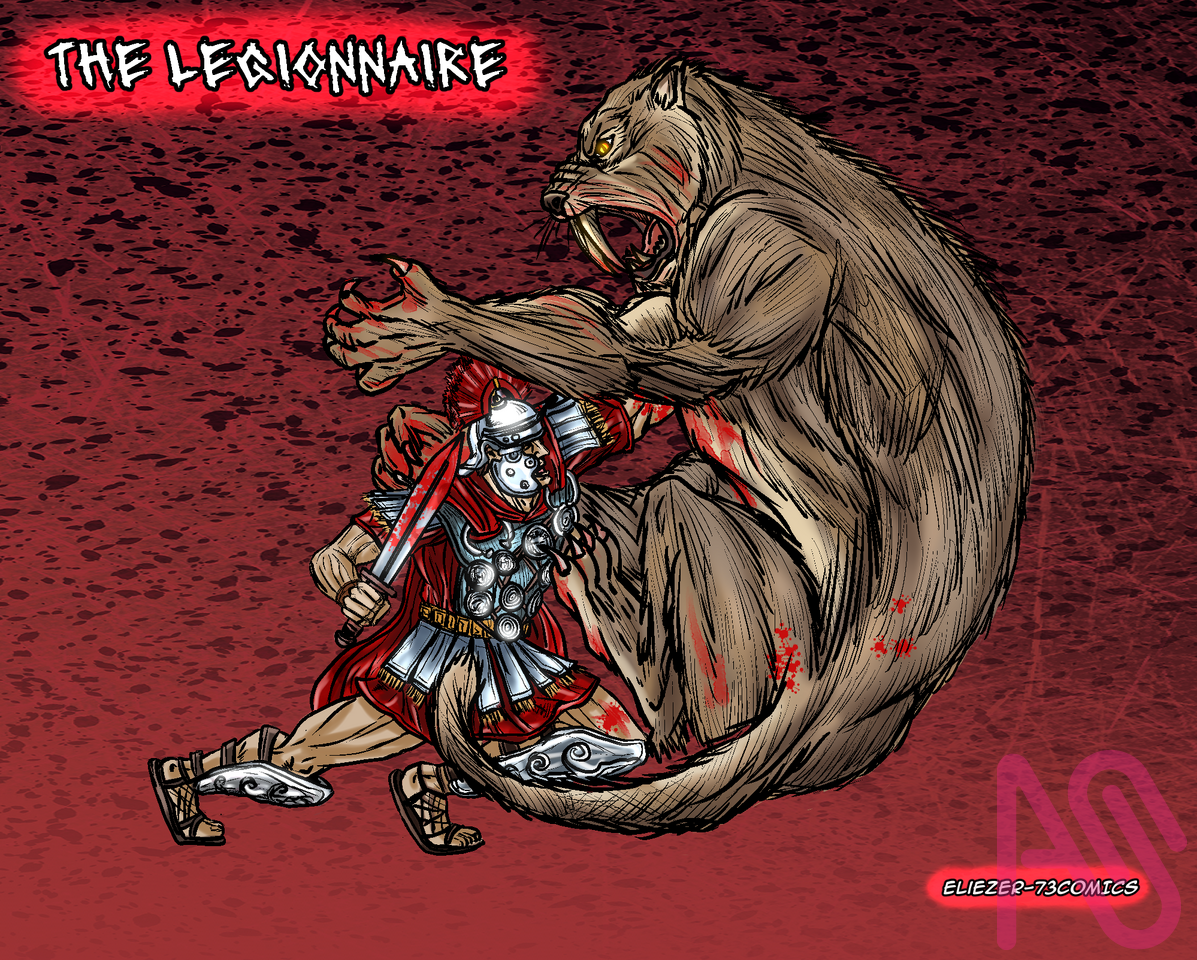 The Legionnaire. Illust of Eliezer-73Cómics action Comics illustration manga digital roman Warriors war aventuras legion