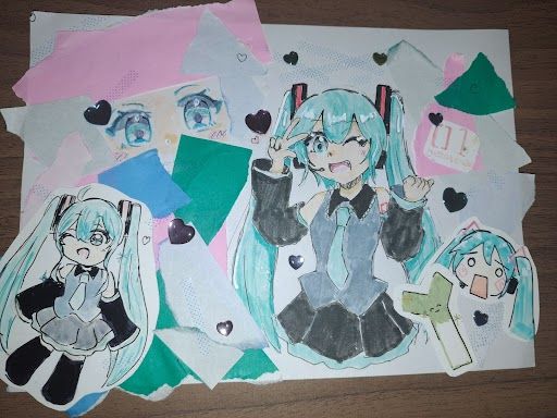 みっくみっくにしてやんよ！ Illust of 🍫輝餅 ちょこ🎀＠代選~１/３１まで✨ hatsunemiku VOCALOID コラージュ analog
