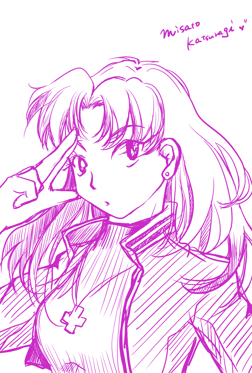 ワンドロ推しキャラ 葛城ミサト もにょい Illustrations Art Street