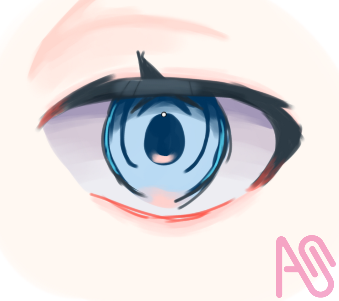 目 Illust of 描猫 檸檬 💊🎀🩷 impasto illustration 片目 水色 digital eyes 透明感