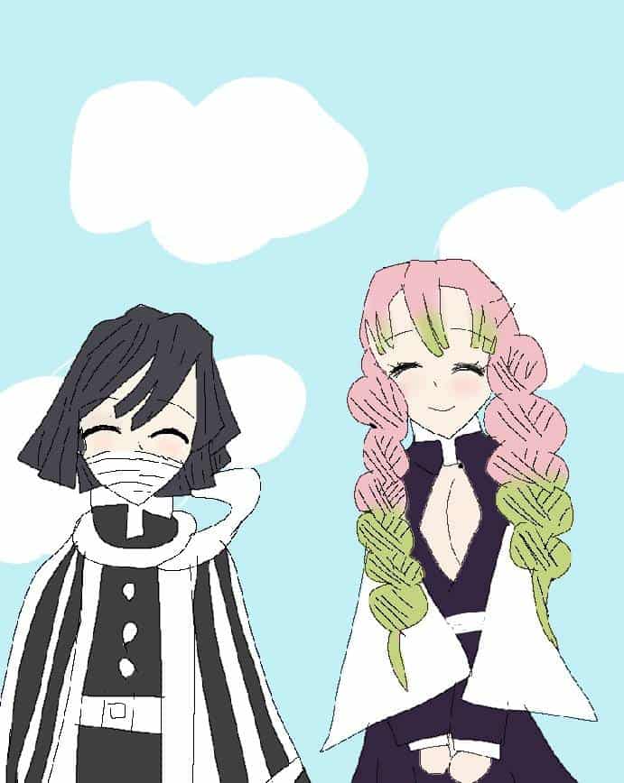 蛇柱と恋柱 くまちゃん イラスト Art Street アートストリート