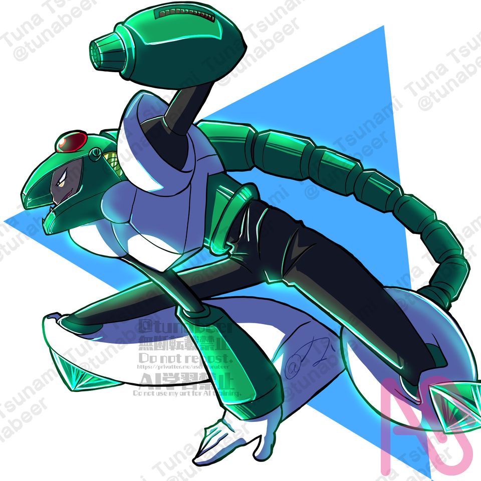 ロックマン3のジェミニマンとスネークマン tuna - Illustrations ART