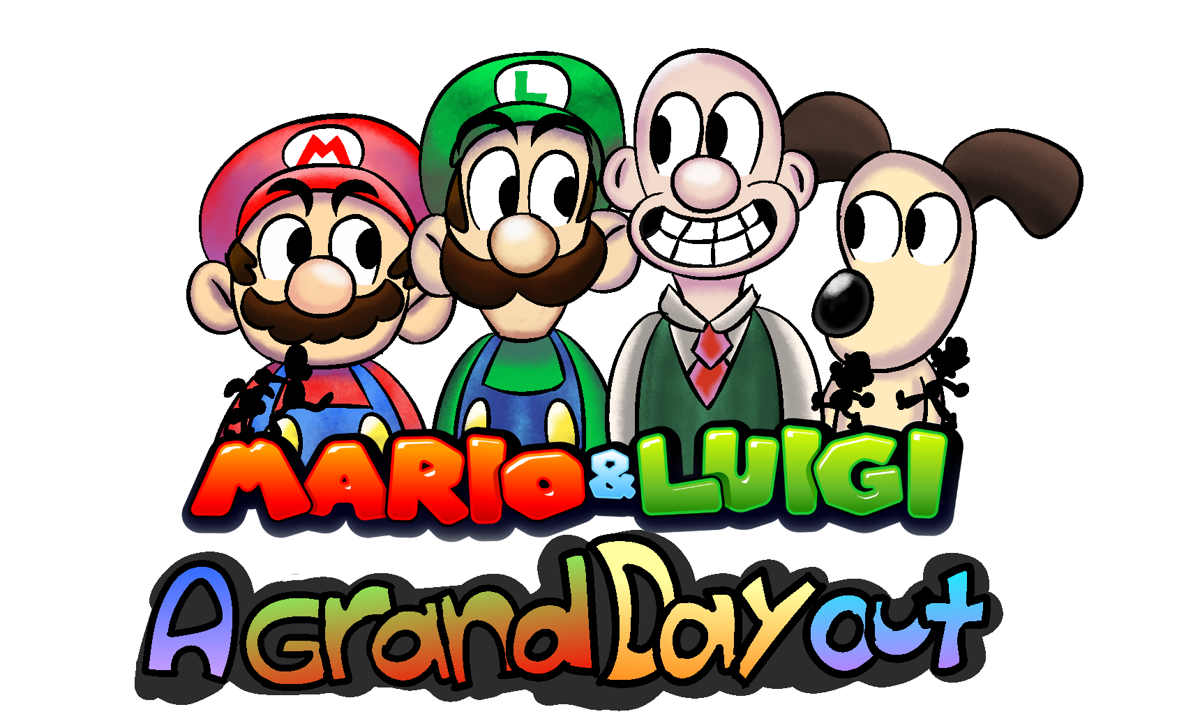 Mario Luigi A Grand Day Out Boredrabbit イラスト Art Street アートストリート
