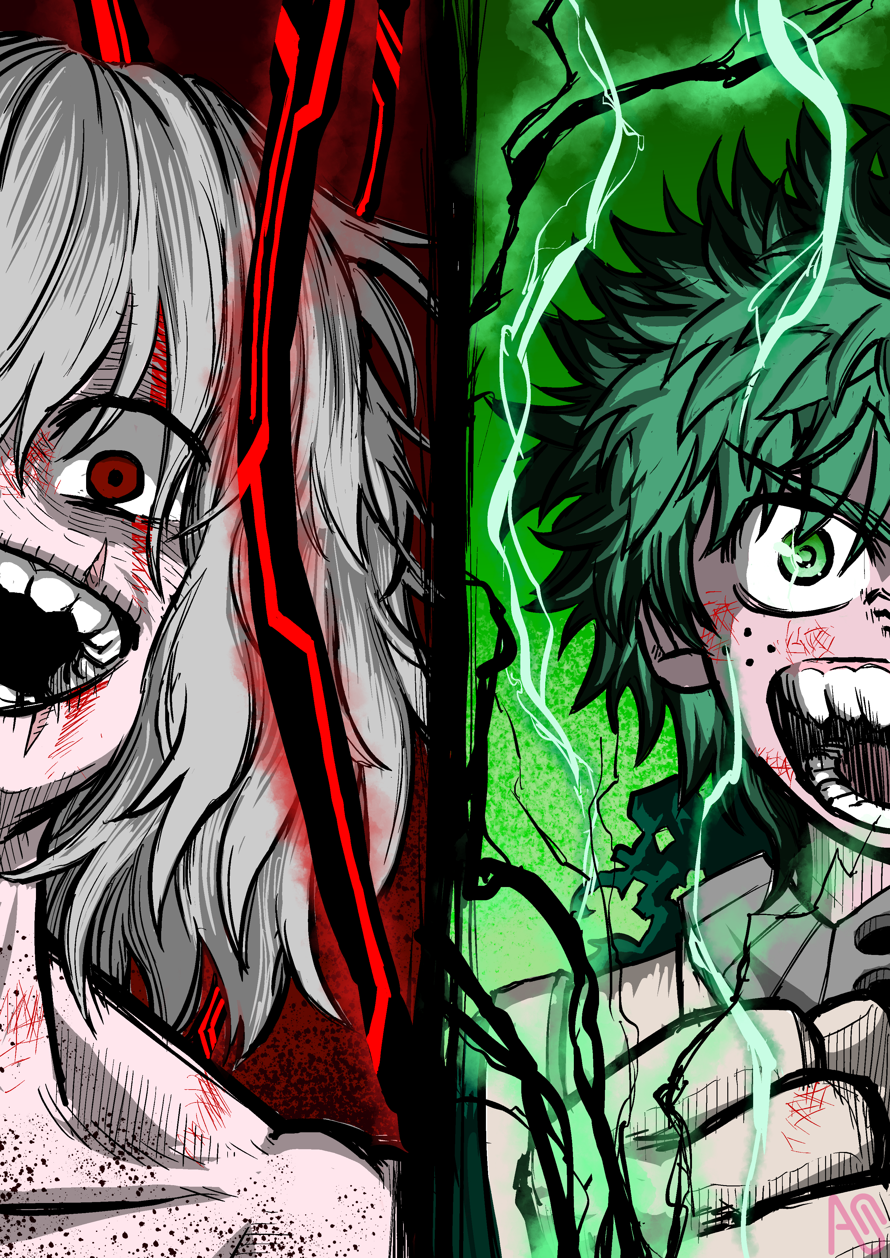 緑谷VS死柄木 Gaku - Illustrations ART street