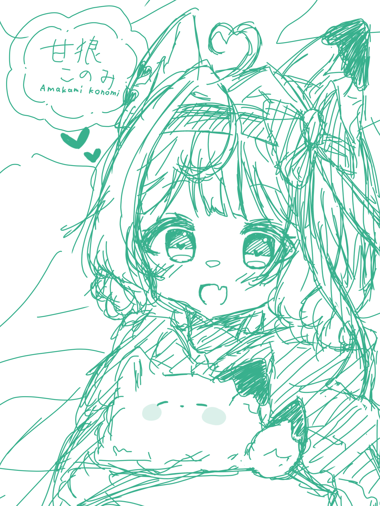 このちゃん落書き！！ 桜美 みるく🥛🍒/🍵💫☯️ @代選中