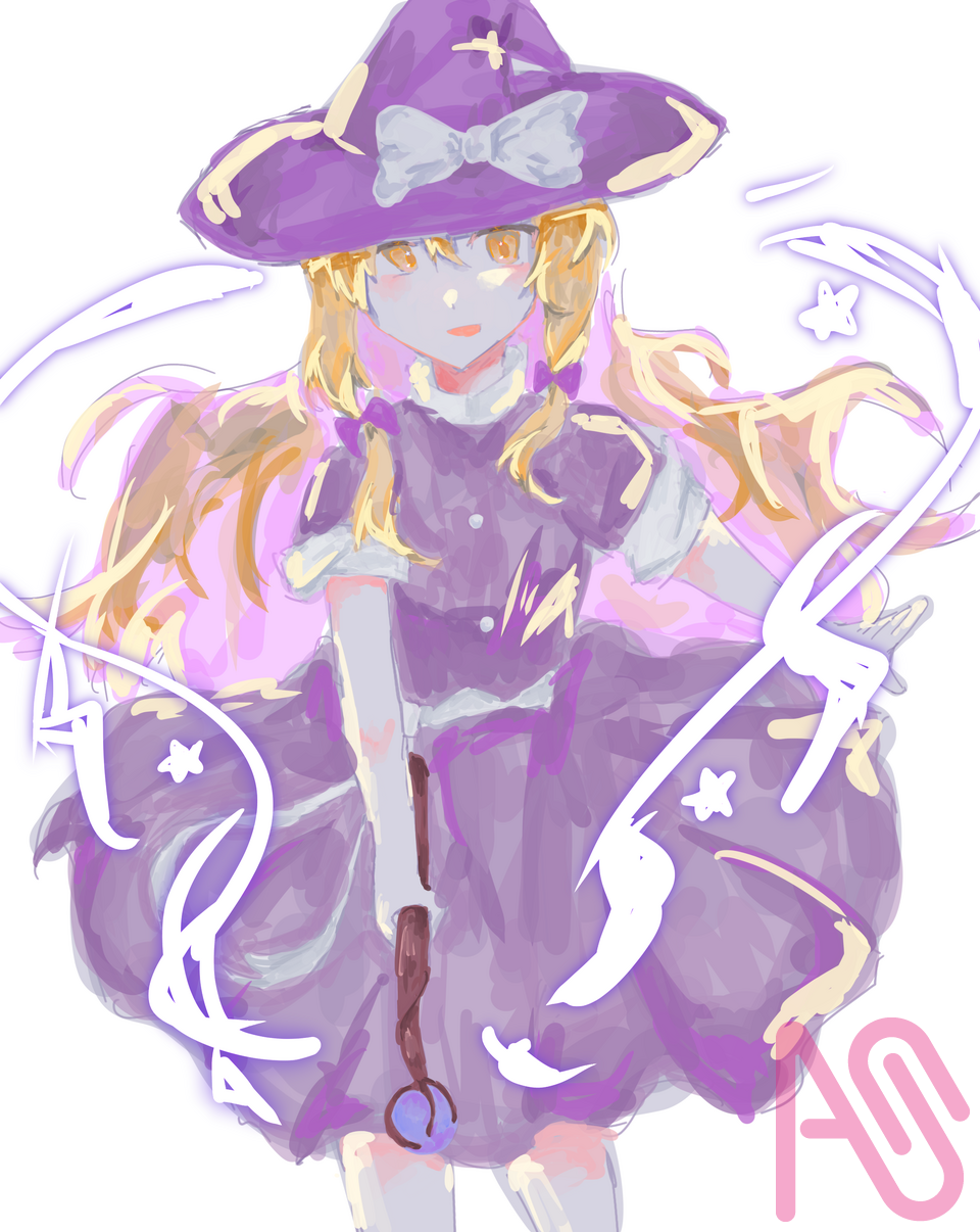 毎日ワンドロ21日目！ Illust of 描猫 檸檬 💊🎀🩷 impasto ワンドロ illustration digital 東方旧作 旧作 旧作魔理沙