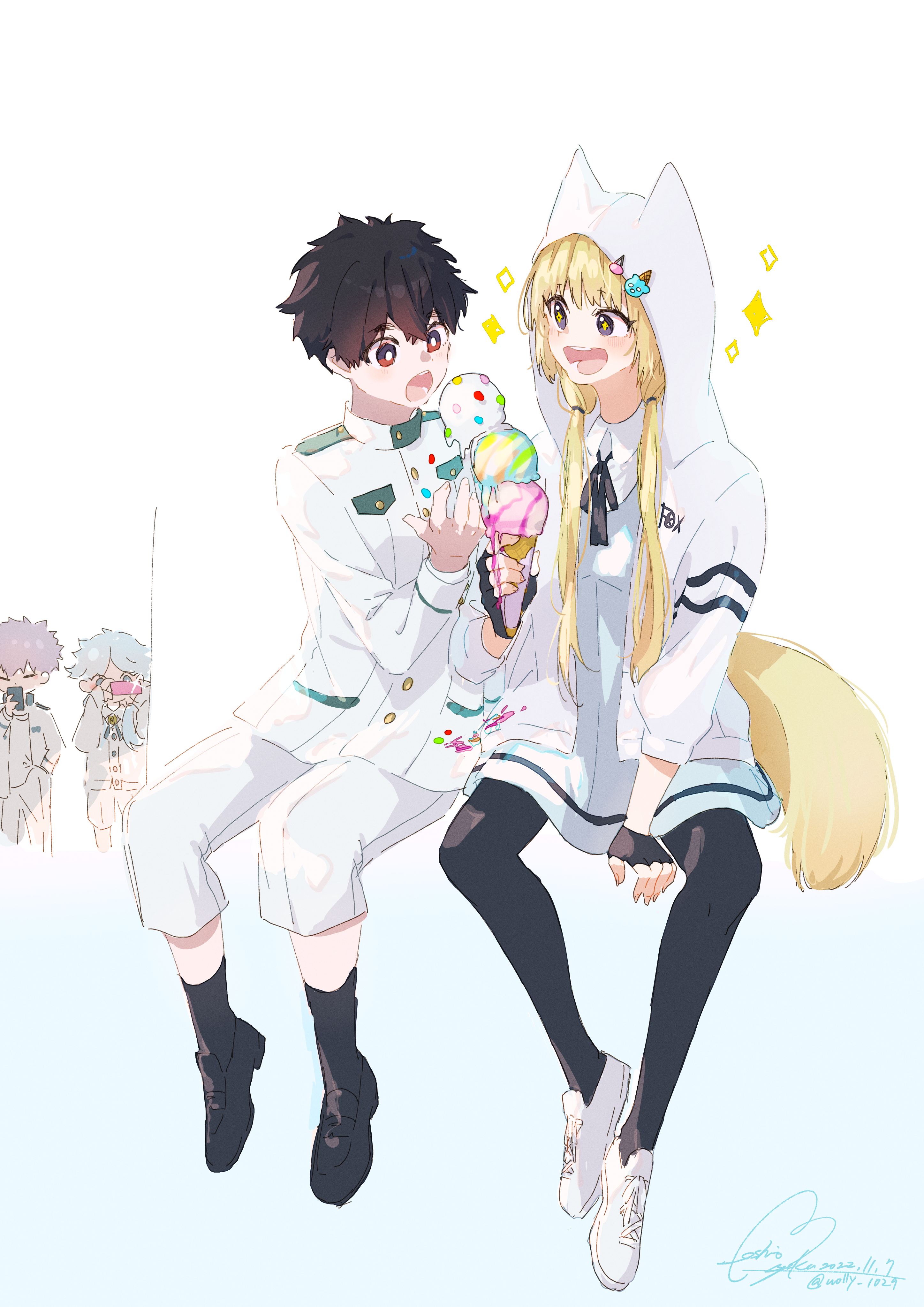 怪物事変 日下夏羽 紺 アクリルスタンド TVアニメ『怪物事変』スケール