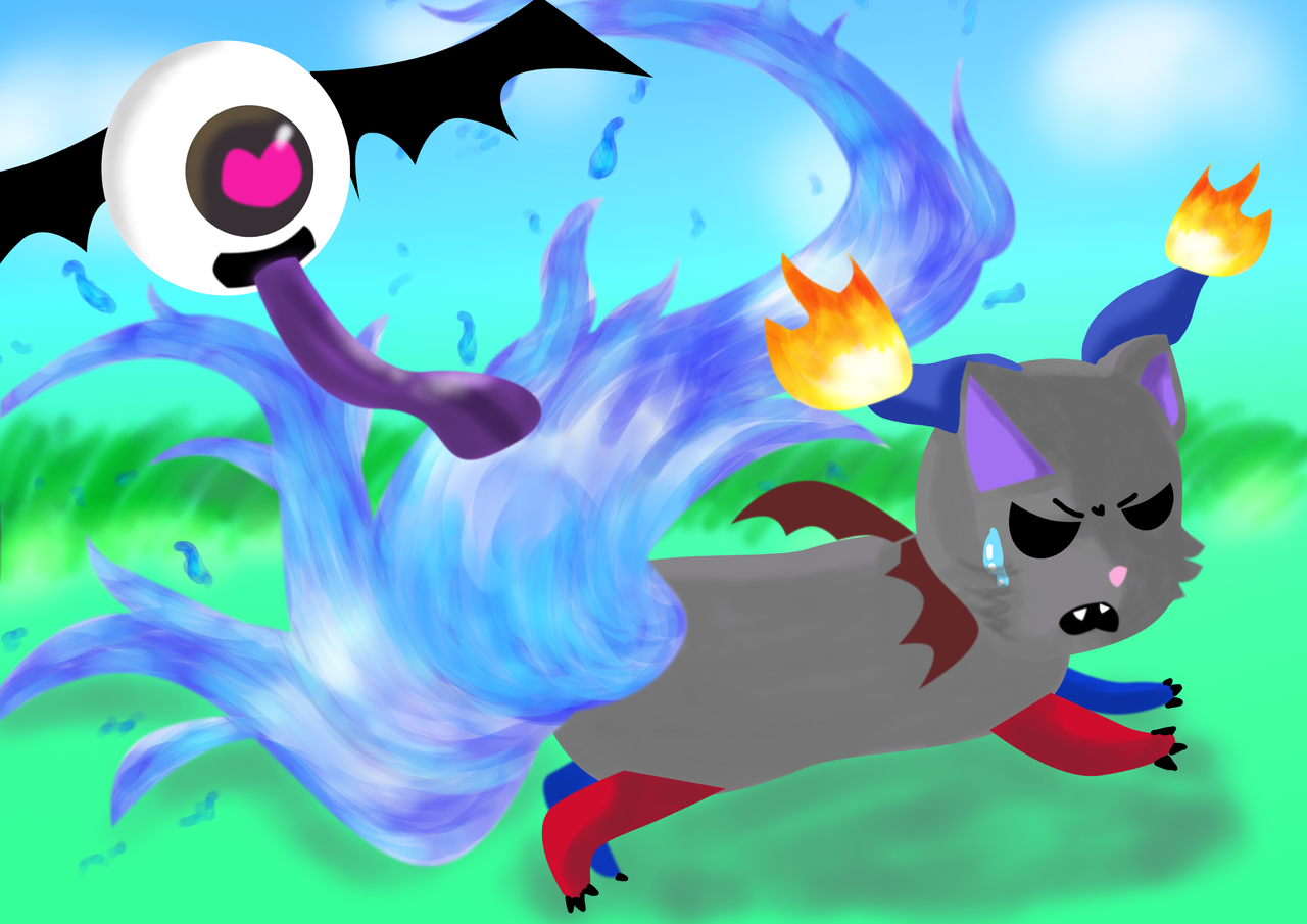 目玉とキメラの戯れ にゃん Illustrations Art Street