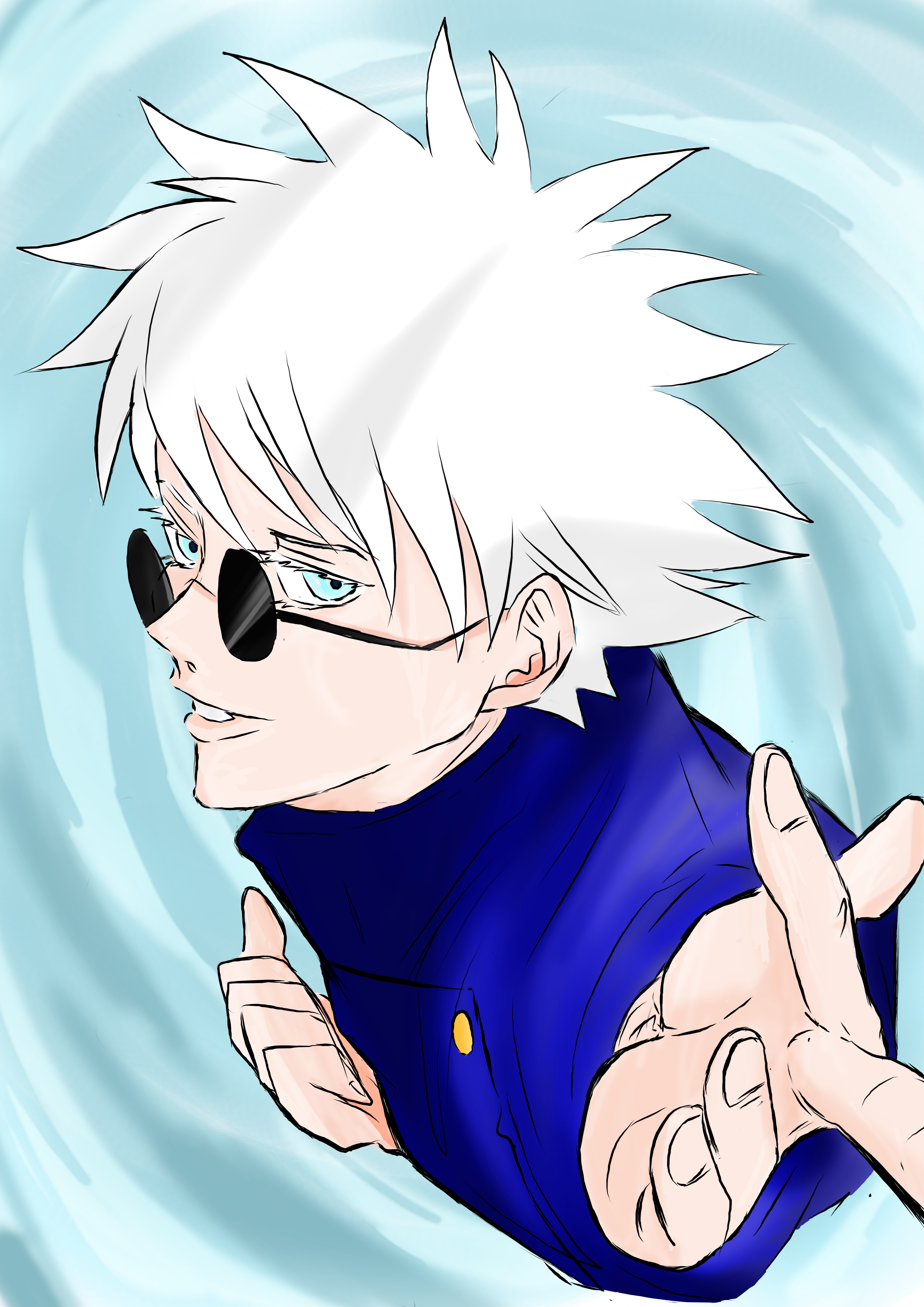 五条悟学生時代サカナ マン 插图art Street