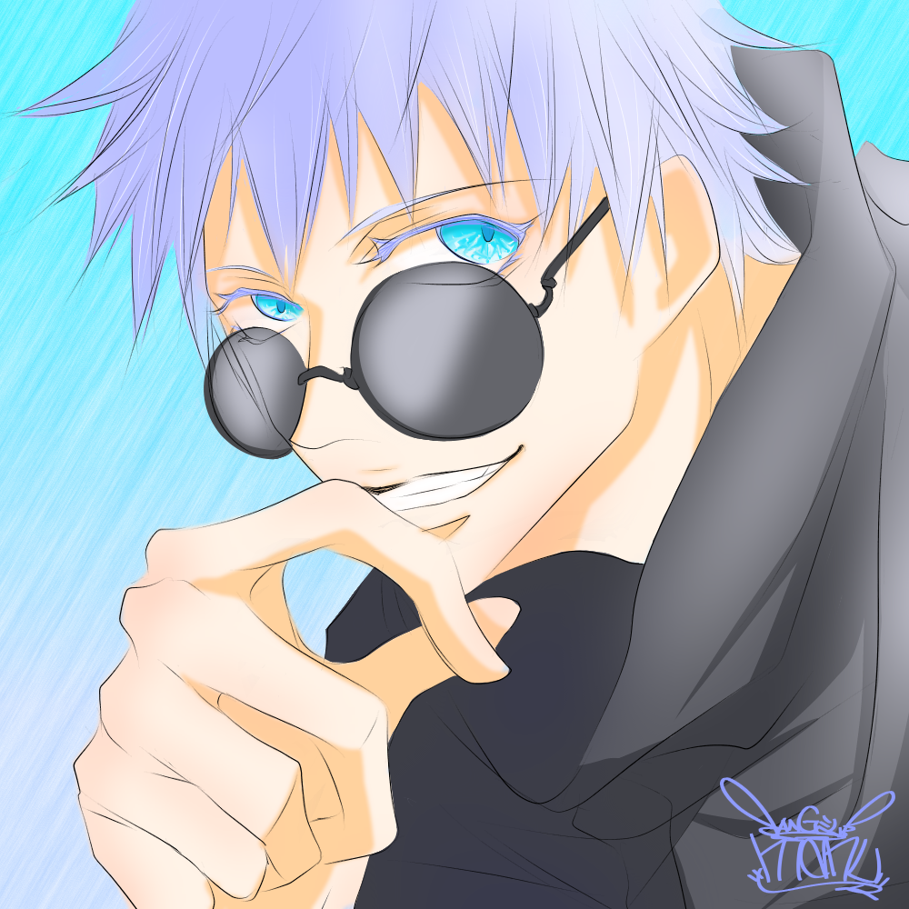 呪術廻戦 五条先生とサングラス Manu イラスト Art Street アートストリート