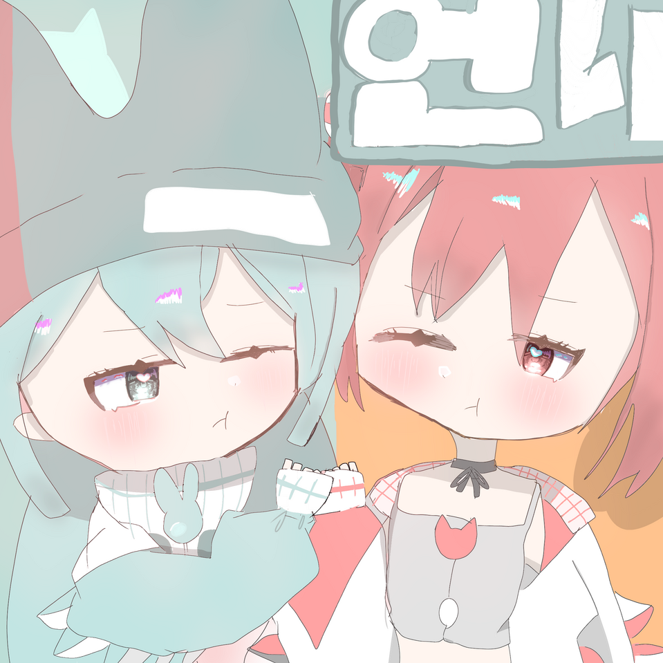 PPPP Illust of めろんそーだ🍈🫧―代選中  1月5日まで― medibangpaint cute ファンア PPPP ミク＆テト