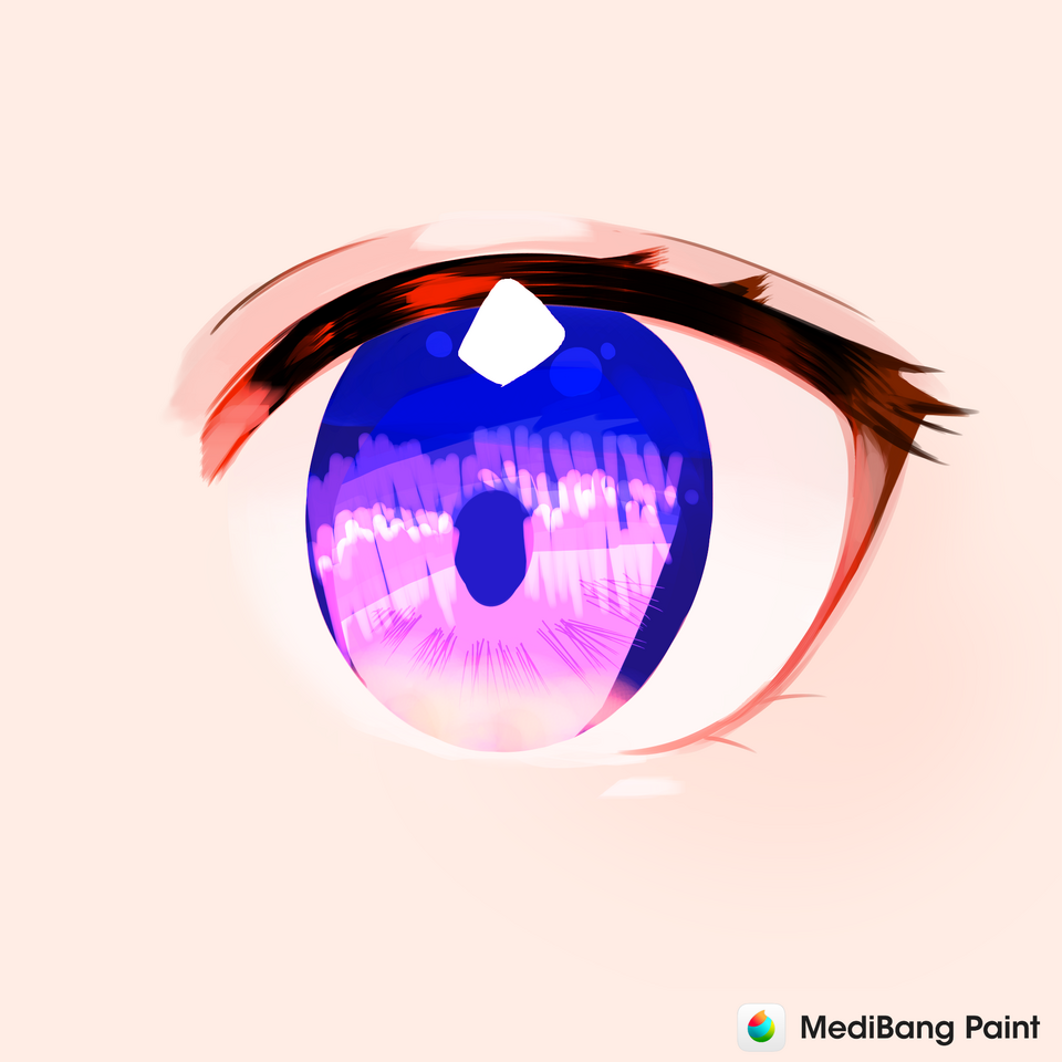 おめめ修行！③ Illust of 白色しろくま　アイコン選手権開催中〜！ぜひ参加してね！！ medibangpaint kawaii 拡散希望 おめめ キラキラ✨ 宣伝してくれても良いのだよ