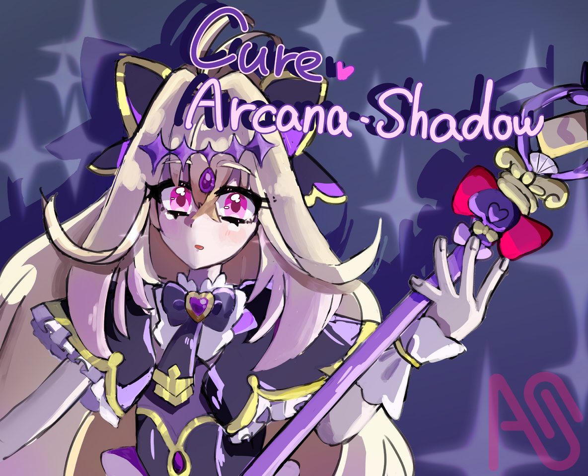 ♠️神秘と秘密で包み込む キュアアルカナ・シャドウ🪄 Illust of 🍫ちょこみんと🎀 girl メディバンペイント PrettyCure キュアアルカナ・シャドウ 名探偵プリキュア!