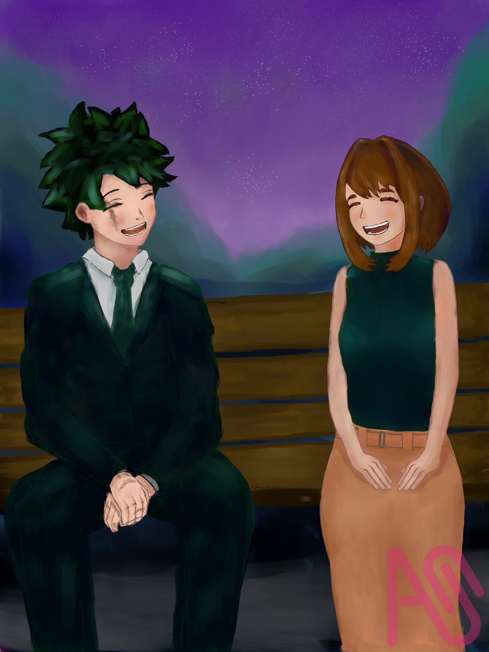 Izuocha Illust of JenderDraws girl fanart anime cute boy colour digitaldrawing español digitalillustration Argentina