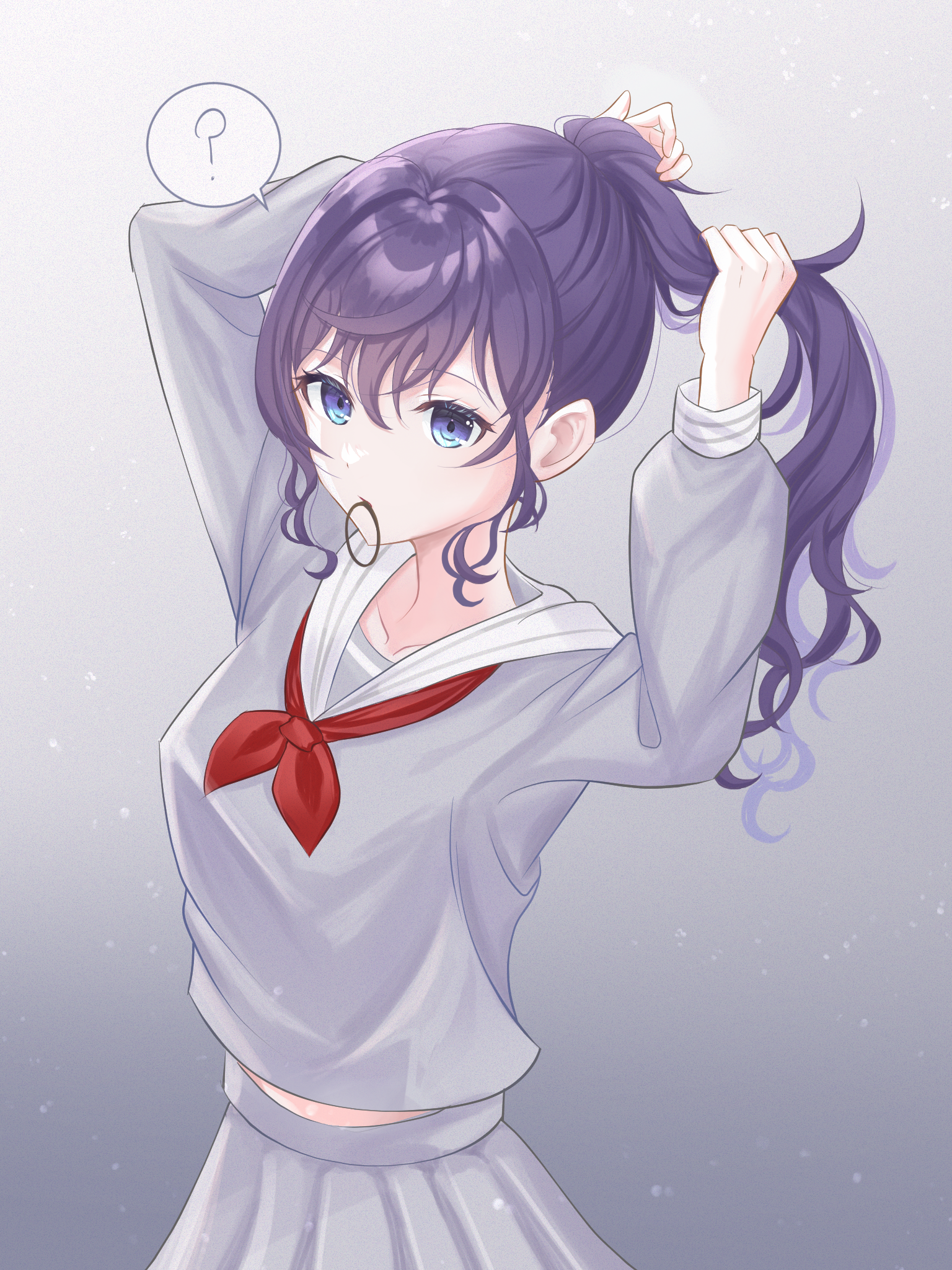髪を結ぶまふゆちゃん 猫田にゃふ - Illustrations ART street