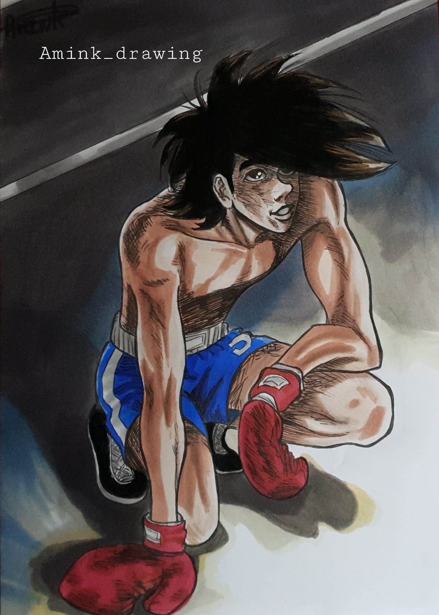 Joe Yabuki from Ashita no Joe Akoumin Illustrations ART street