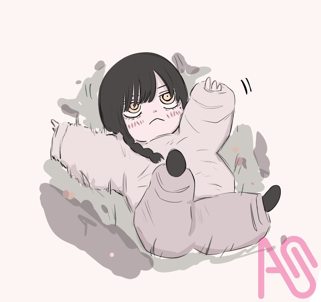 子猫ナユタ Illust of 横棒 girl kawaii ChainsawMan ナユタ