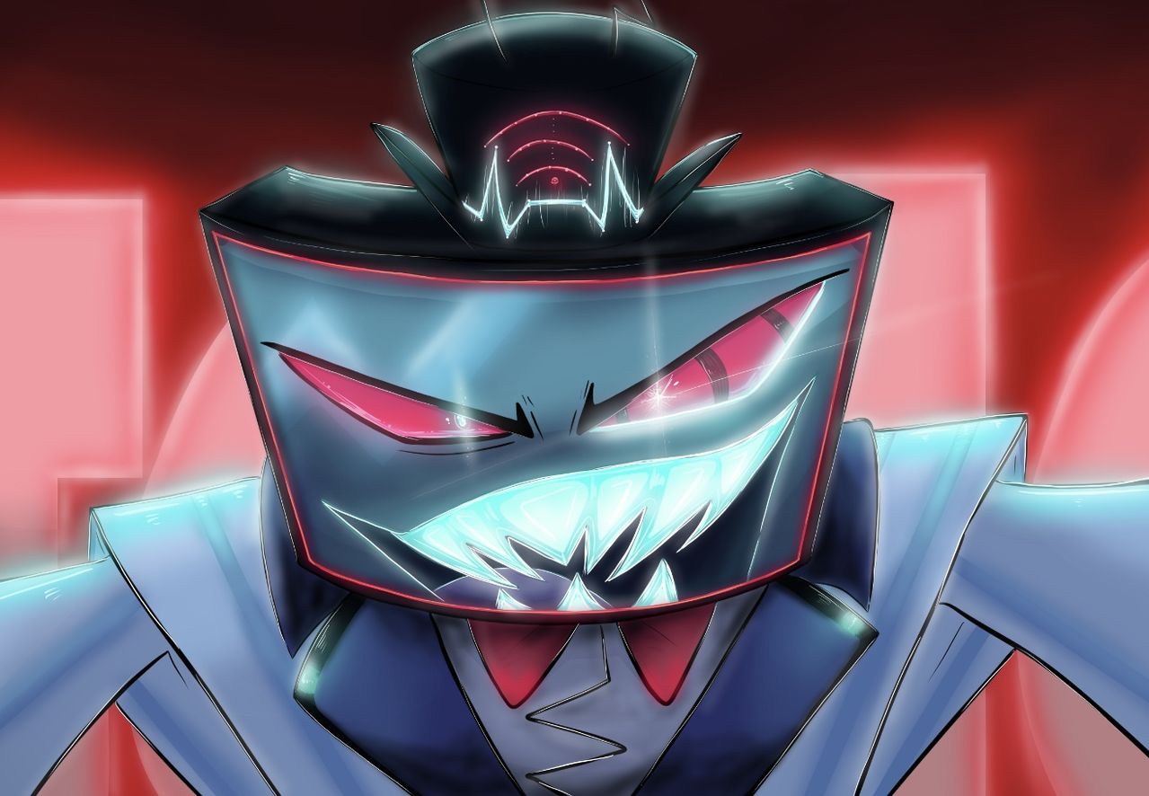 “KING OF HELL” (VOX DEI) Illust of LKMr.Raz digital hell digitalillustration HazbinHotel HazbinHotelFanart VoxHazbin HazbinHotelVox Overlord Villian vox