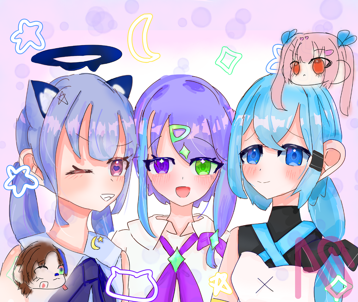 私(僕)達最強✨ Illust of 冬華はる 代理 一匹おおかみのふわふわコッペ ←は？みんなかわいいやろがい