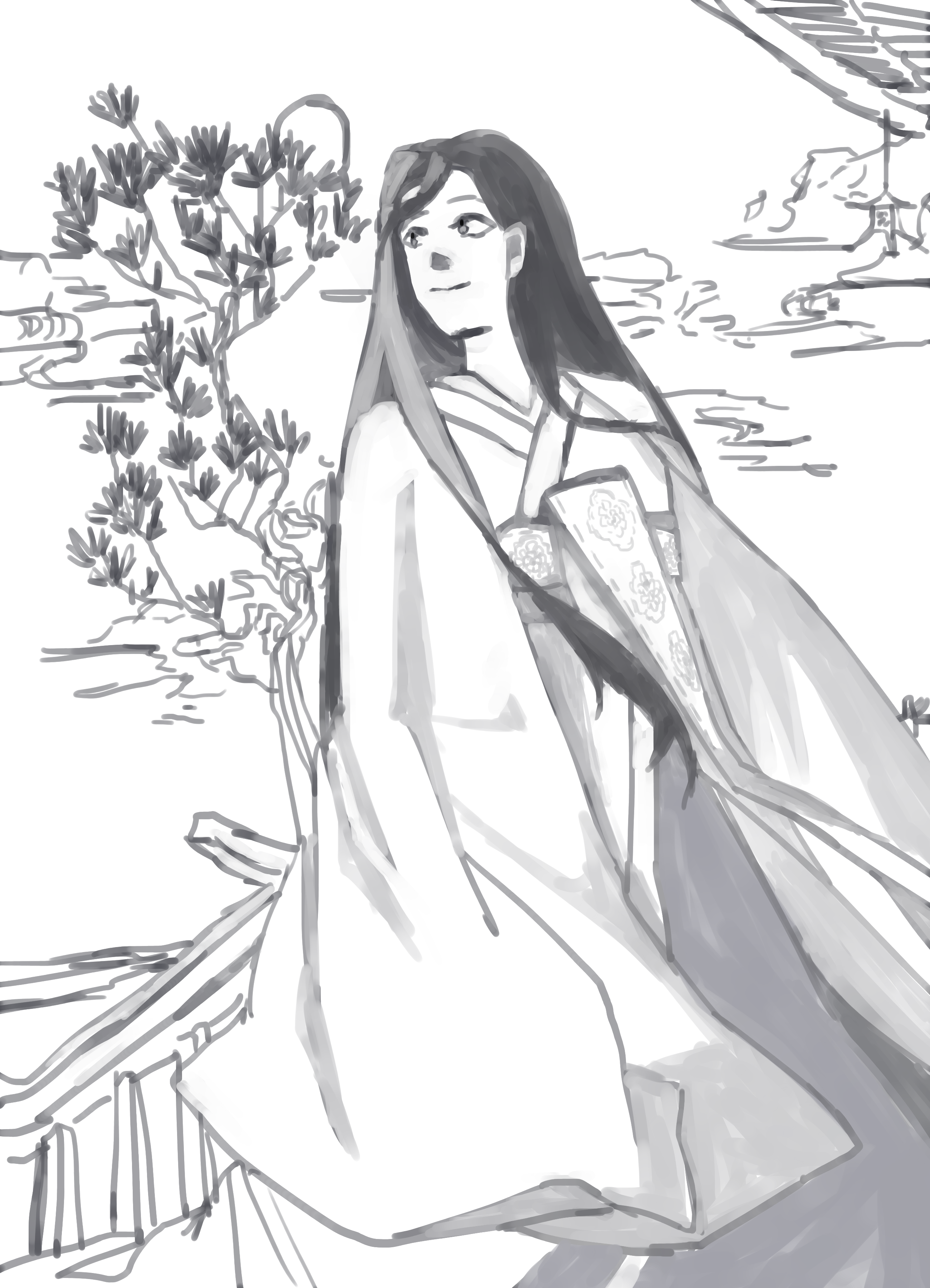 平家物語 德子 月照夕島 イラスト Art Street アートストリート