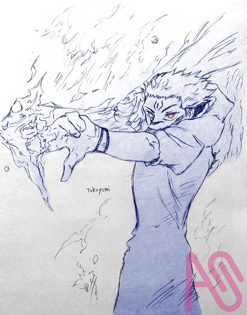 呪術廻戦 宿儺 線画 tukuyomi - Illustrations ART street