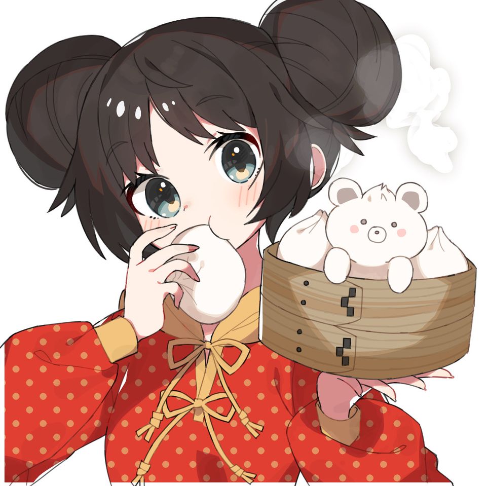 6.くま【どうぶつとおんなのこ】 Illust of ゆでざかな animal girl original お団子