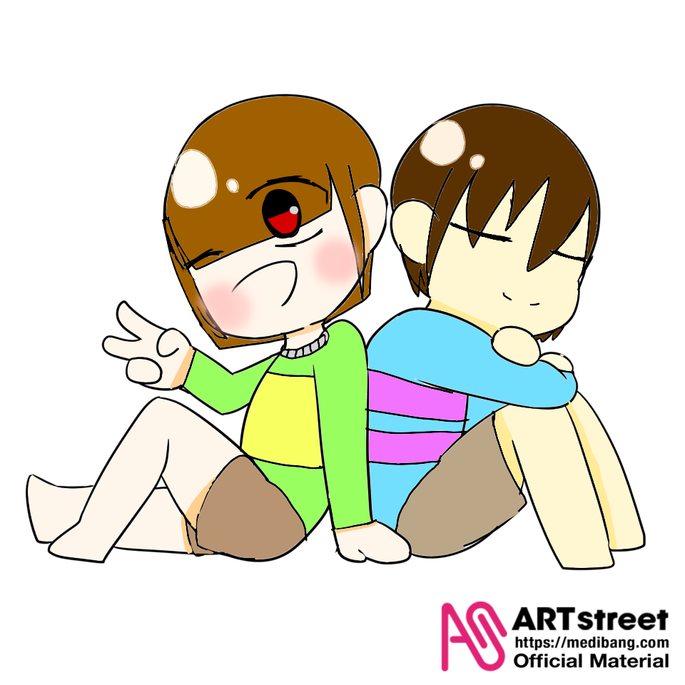 Chara Frisk 干からびた餅 Illustrations Art Street